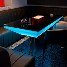 ktv发光茶几桌子清吧音乐餐吧桌椅LED长方形吧台创意沙发酒吧卡座