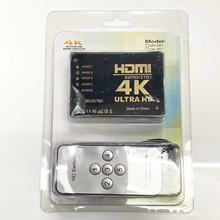 hdmi切换器5进1出 高清4K切屏器五切一带遥控器 HDMI switch 5x1