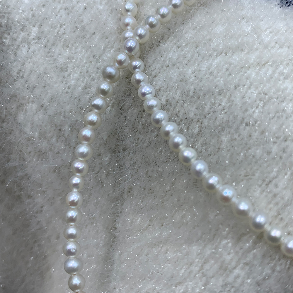 Clavicle Chain Small Pearl Necklace Freshwater Pearl Necklace Natural Pearl Wholesale Simple Pearl Necklace Ornament