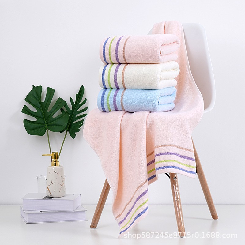 Color Stripes Plain Extreme Strand Yarn Weak Twist Covers Super Absorbent Daily Necessities Soft Skin-Friendly