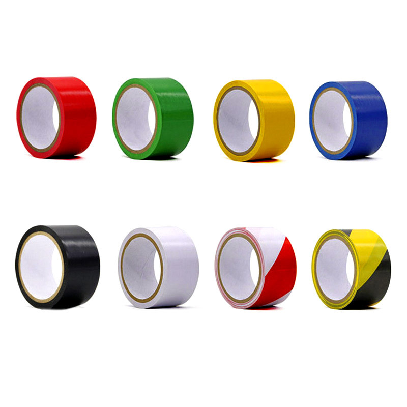 Factory Direct Sales PVC Warning Tape Wholesale 33 M Black and Yellow Color Floor Floor Vision Ground Sticker Floor