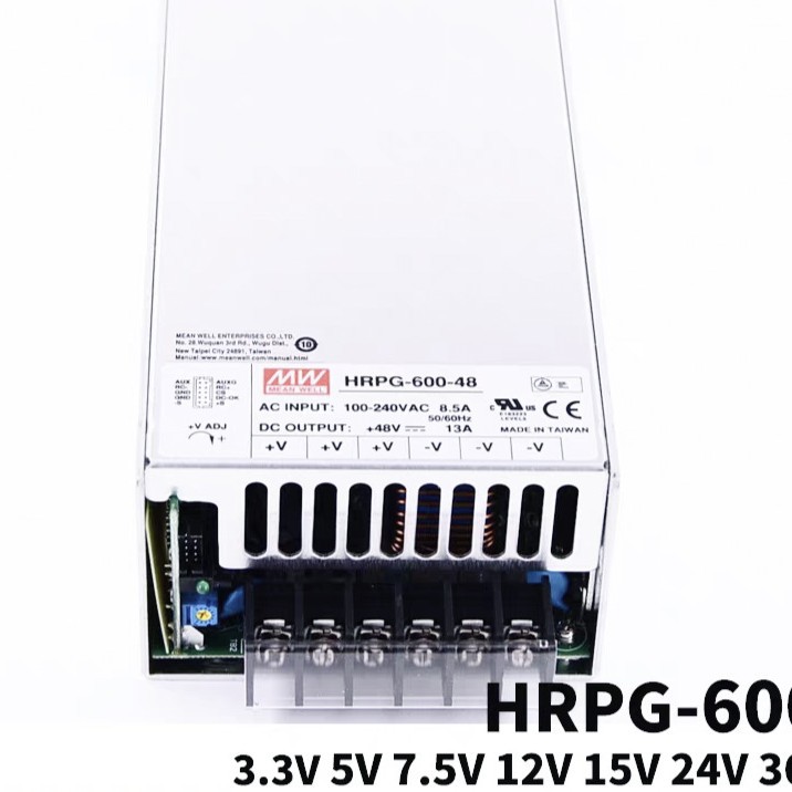 MEANWELL明纬600W单组输出有PFC功能开关电源HRPG-600系列