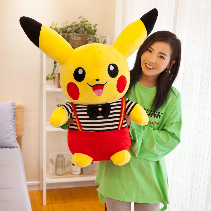 Wholesale Plush Toy Cute Pikachu Pillow Dolls for Clawing Night Market Stall Toy Creative Gifts for Children