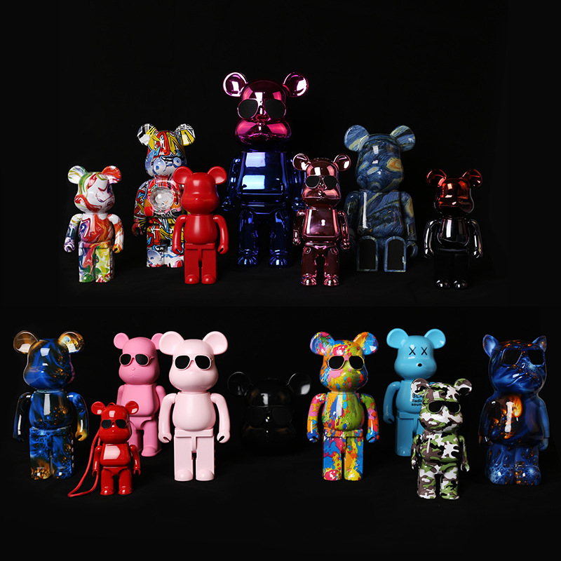 b5暴力熊音响 涂鸦款摆件创意潮牌彩绘款mini桌面无线蓝牙音箱