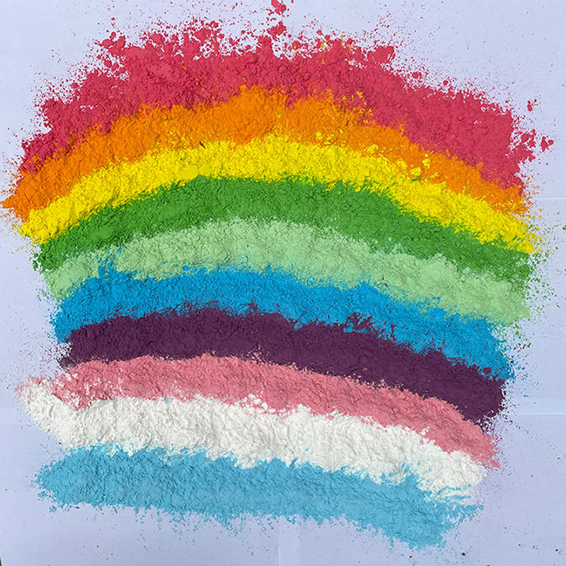 厂家直销 彩跑粉 彩色玉米淀粉 彩虹跑 玉米粉路跑粉彩虹粉彩色粉