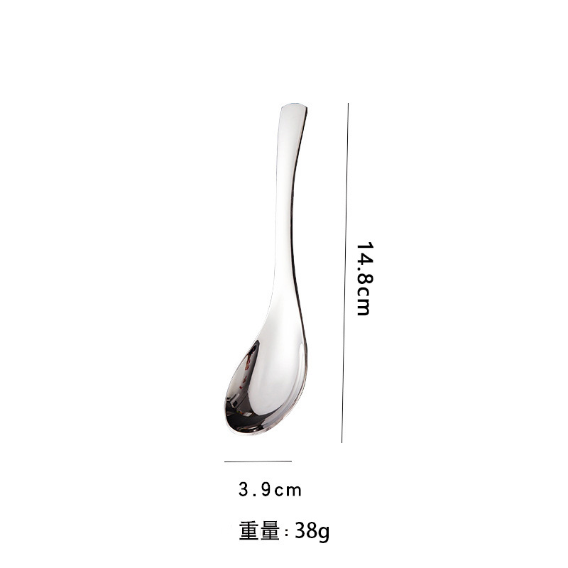 304 Stainless Steel Earl Spoon Household Children's Spoon Dessert Spoon Spoon Hotel Thickened Chinese Court Spoon Wholesale