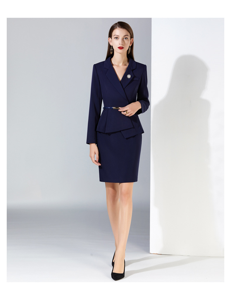 职业西装套装裤裙秋季新款女神范总裁气质西服正装工作服女工装