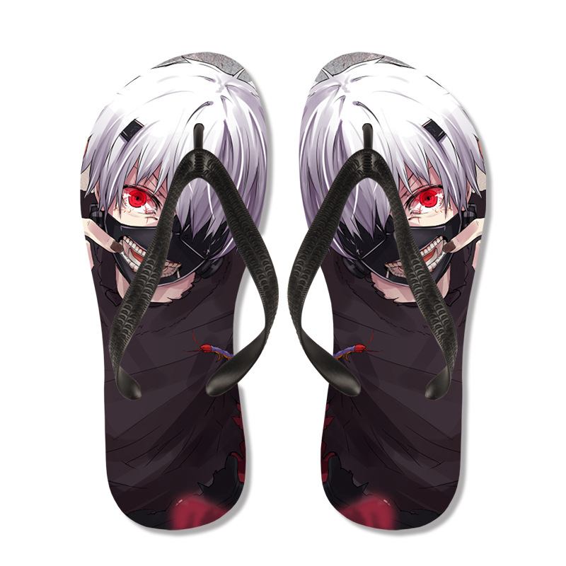 东京食尸鬼喰种动漫周边拖鞋金木研二次元夹脚防滑沙滩人字拖凉鞋