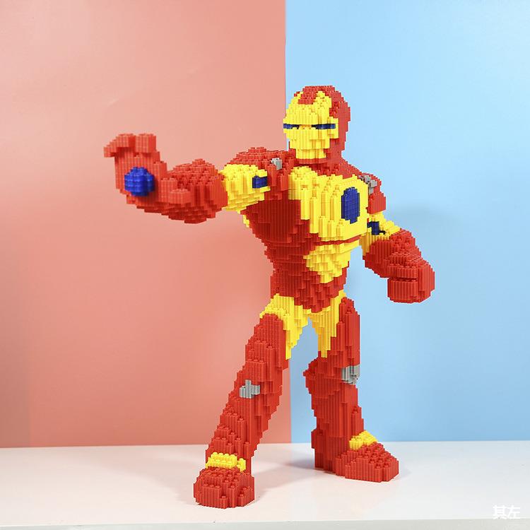 小学初中学生积木拼图复联系列兼容乐高钻石颗粒拼装玩具暑假暑期