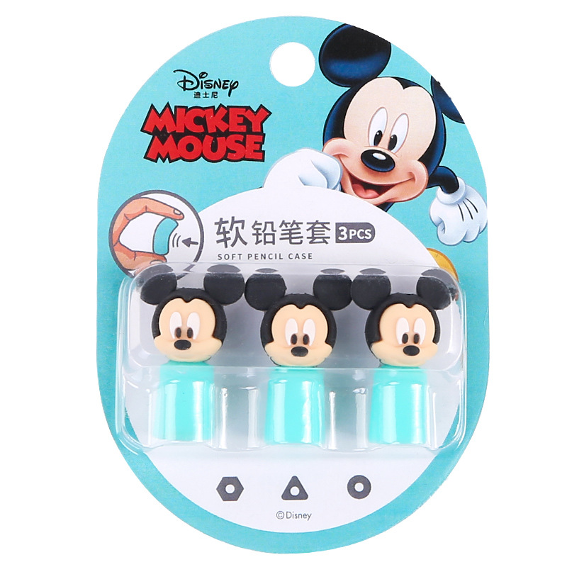 Disney E0301 Series Children Cartoon Cute Pencil Pen Sleeve Good-looking Elastic Silicone Cap of a Pen