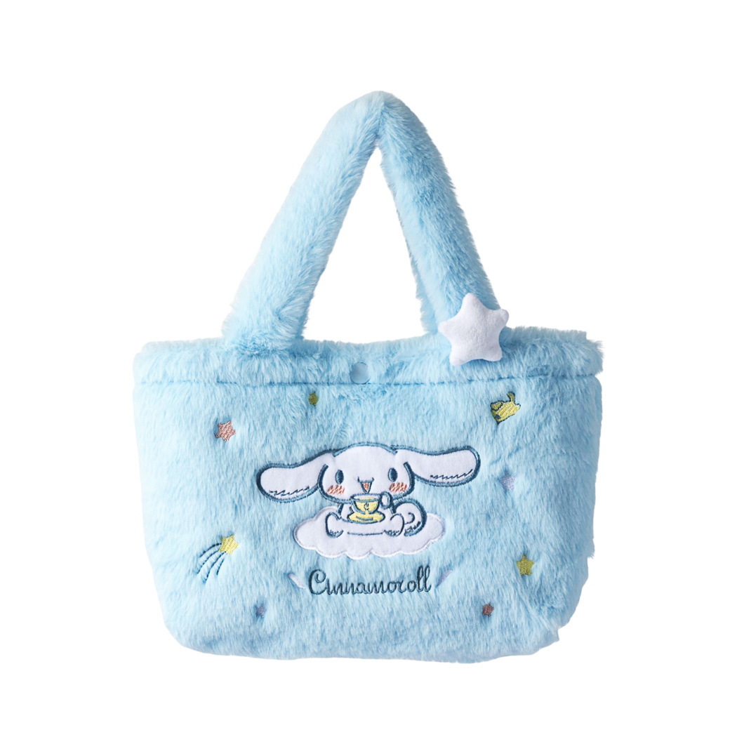 Cosmetic Bag Eight-Inch Clow M Cinnamoroll Babycinnamoroll Handbag Plush Toy Japanese Sugar Bag Prize Claw Doll Bag