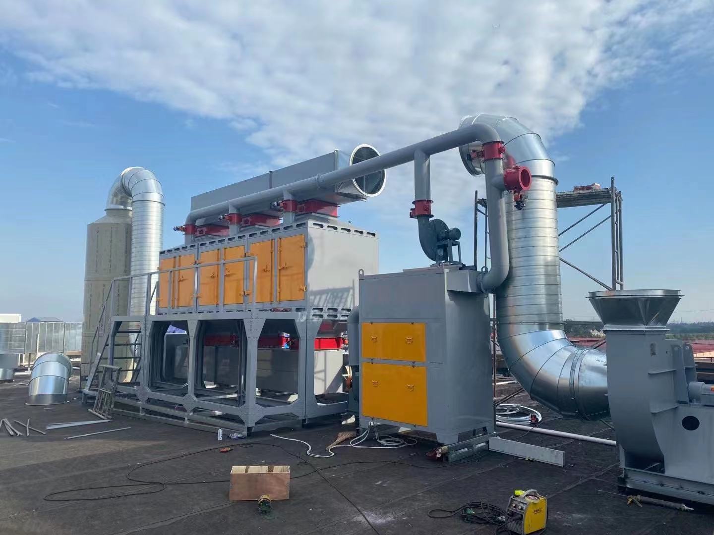 厂家供应催化燃烧设备有机废气吸附催化一体机rco催化燃烧炉