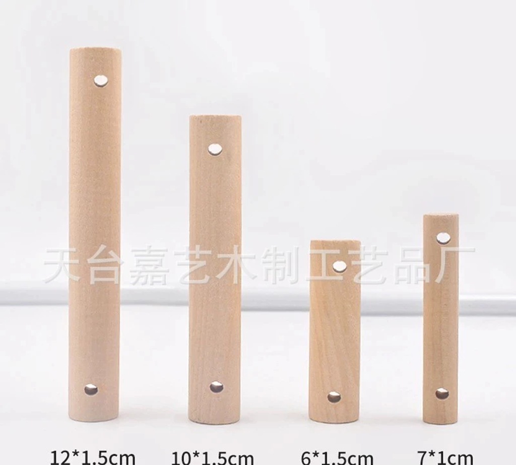 Flagpole Solid Wood Birch Stick round Wooden Stick Small Pole Wooden Handle Fixed Z Small Wooden Stick Various Models 1cm to 90cm