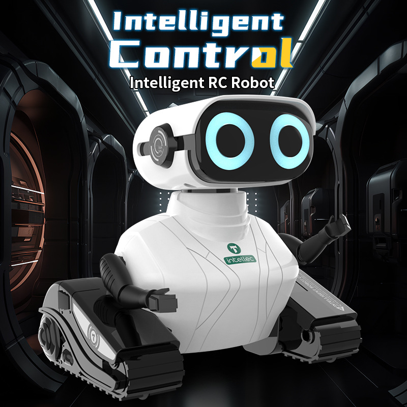 跨境遥控机器人玩具灯光音乐会跳舞电动车儿童智能机器人玩具礼物