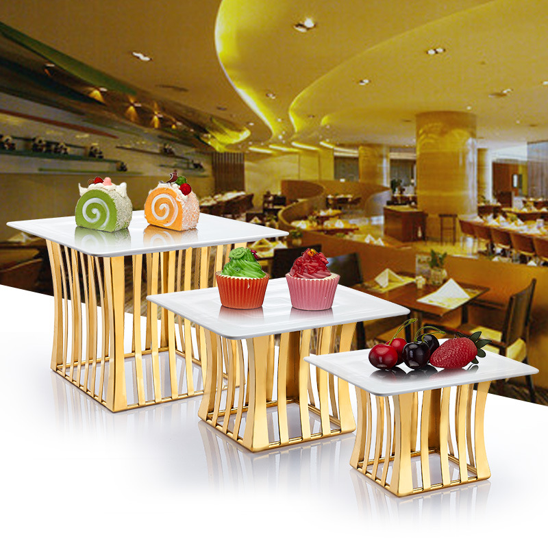 自助餐台食物展示架菜品西点展示盘饭店明档菜品展示架甜品摆台