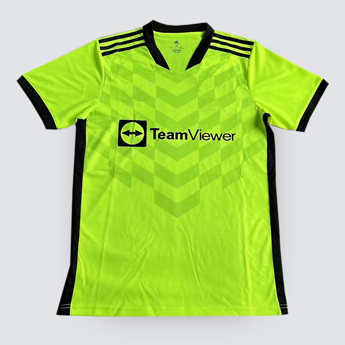 新款22-23曼联二客场绿色球衣泰版足球服成年上衣泰版足球服