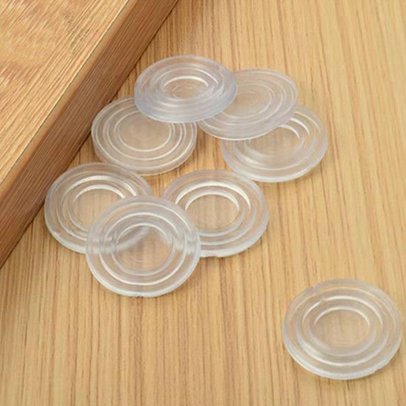 茶几玻璃防滑胶垫红木家具防滑胶粒吸垫玻璃垫片透明软胶台面