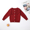 girl sweater Christmas new year sweater suit festival children gules sweater Children's clothing wholesale Hand Source of goods