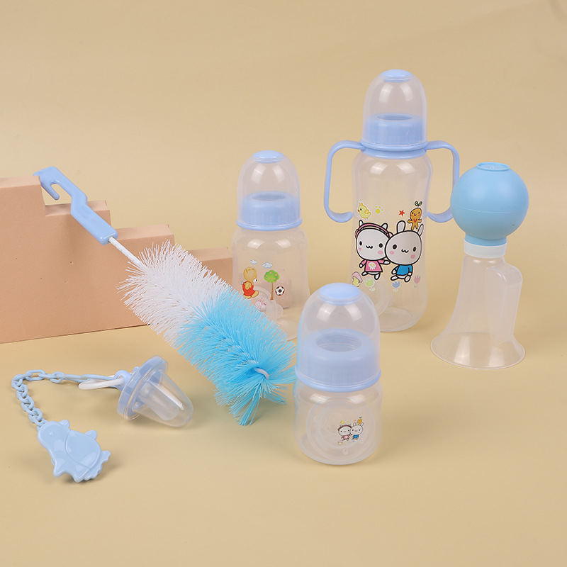 [honey baby] newborn feeding bottle set new gift box pp standard mouth bottle accessories factory direct supply