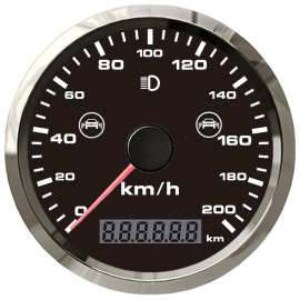 85mm gps speedometer with bsd 摩托车速度表 盲区检测报警功能