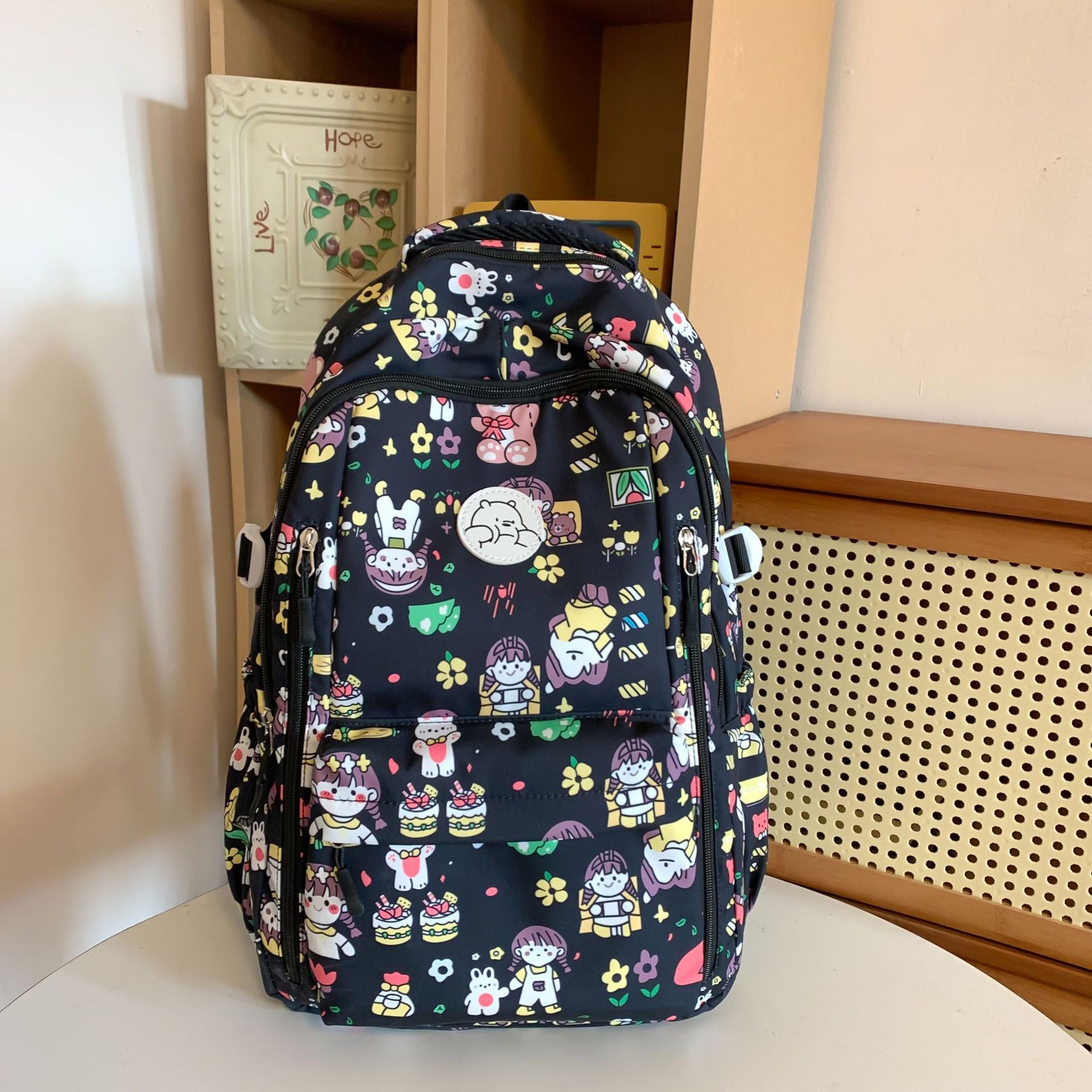 Schoolbag Student Ins Graffiti Good-looking Junior School Backpack