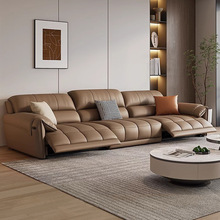 现代简约头等舱电动沙发意式真皮电动功能沙发头层牛皮客厅沙发