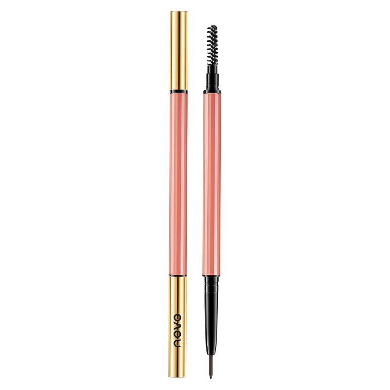 Novo Carved Shaping Ultra-Fine Eyebrow Pencil Ultra-Fine Pen Point Waterproof Sweat-Proof Not Smudge Female Beginner Double-Headed Eyebrow Pencil