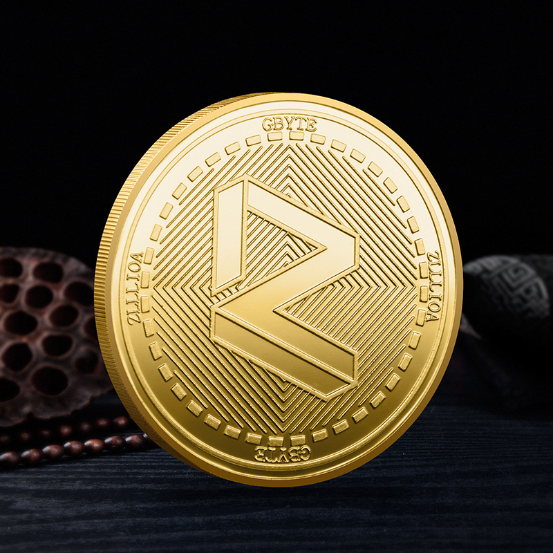 虚拟货币现货gbyte币 xvg币彩印立体外贸跨境金属纪念币纪念章