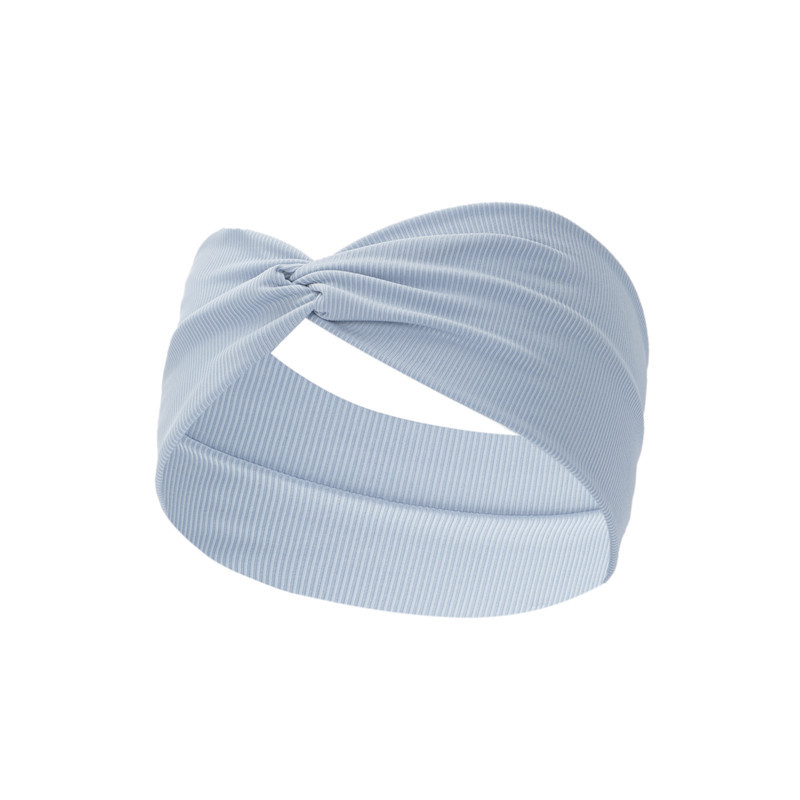 MIZI Korean Style Solid Color Striped Cross Hair Band Sports Elastic Headband Yoga Women Knotted hair accessories