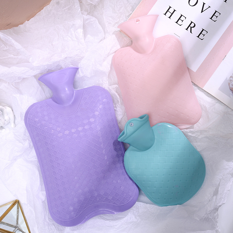 PVC Hot Water Bag Flush Hand Warmer Warmer Rubber Water Injection Hot Water Bottle Thermal Bag Large Medium Small New