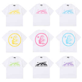 跨境批发 Tshirt Hellstar 地狱之星美潮高街宽松短袖T恤女款
