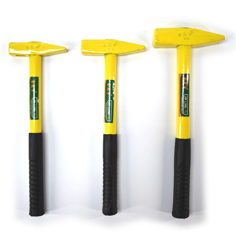 金龙宇钢柄电工锤烤漆铁锤鸭嘴锤多功能家用小榔头200/300/500g