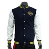 customized Ma soon Foreign trade Europe and America Men's Sweater man motion Autumn thickening Single breasted mlb Printing