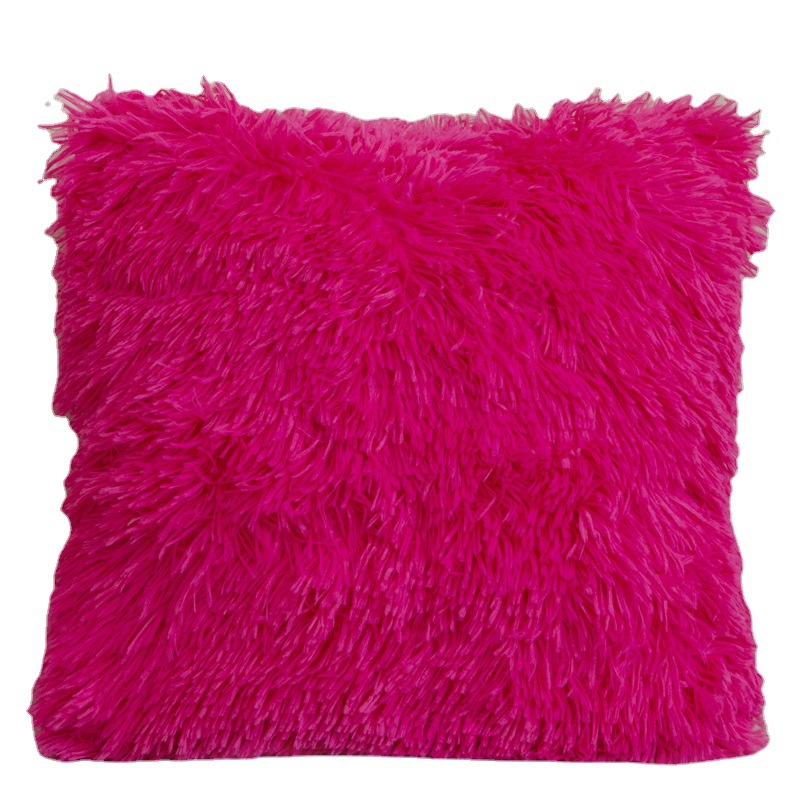 Amazon Cross-Border Plush Pillow Throw Pillowcase Household Goods Sofa and Bedside Pillow Cover Wholesale