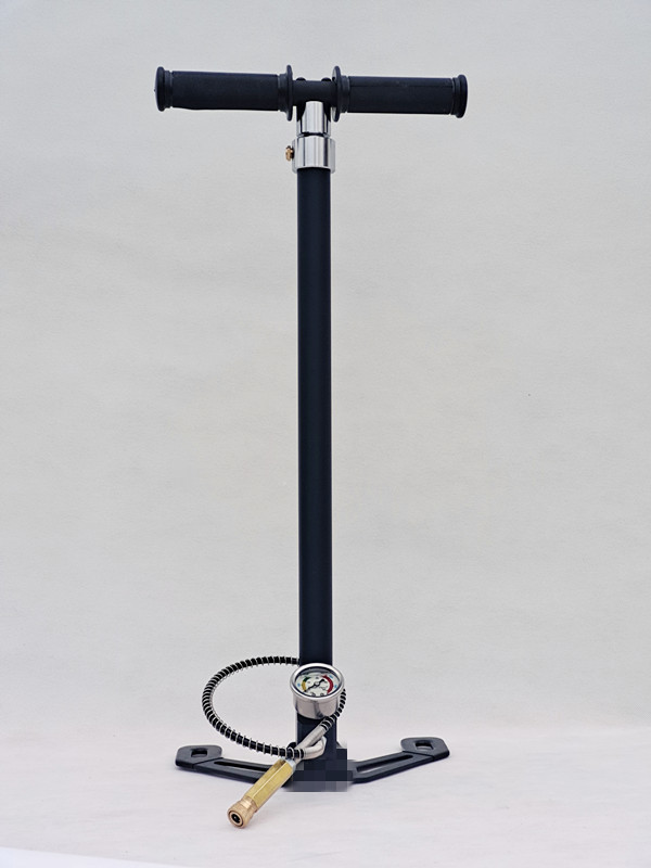 高压打气筒30mpa 40mpa不锈钢 4500psi手动三级 四级打气筒