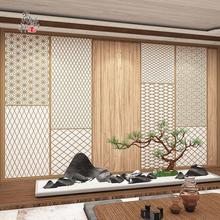 日式原木背景墙纸复古花纹榻榻米寿司店餐厅和风壁纸墙布网红拍照