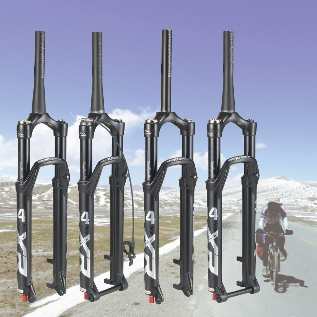 krsec xr34前叉 26/27.5/29寸直锥管山地自行车黑管 线控阻尼气叉