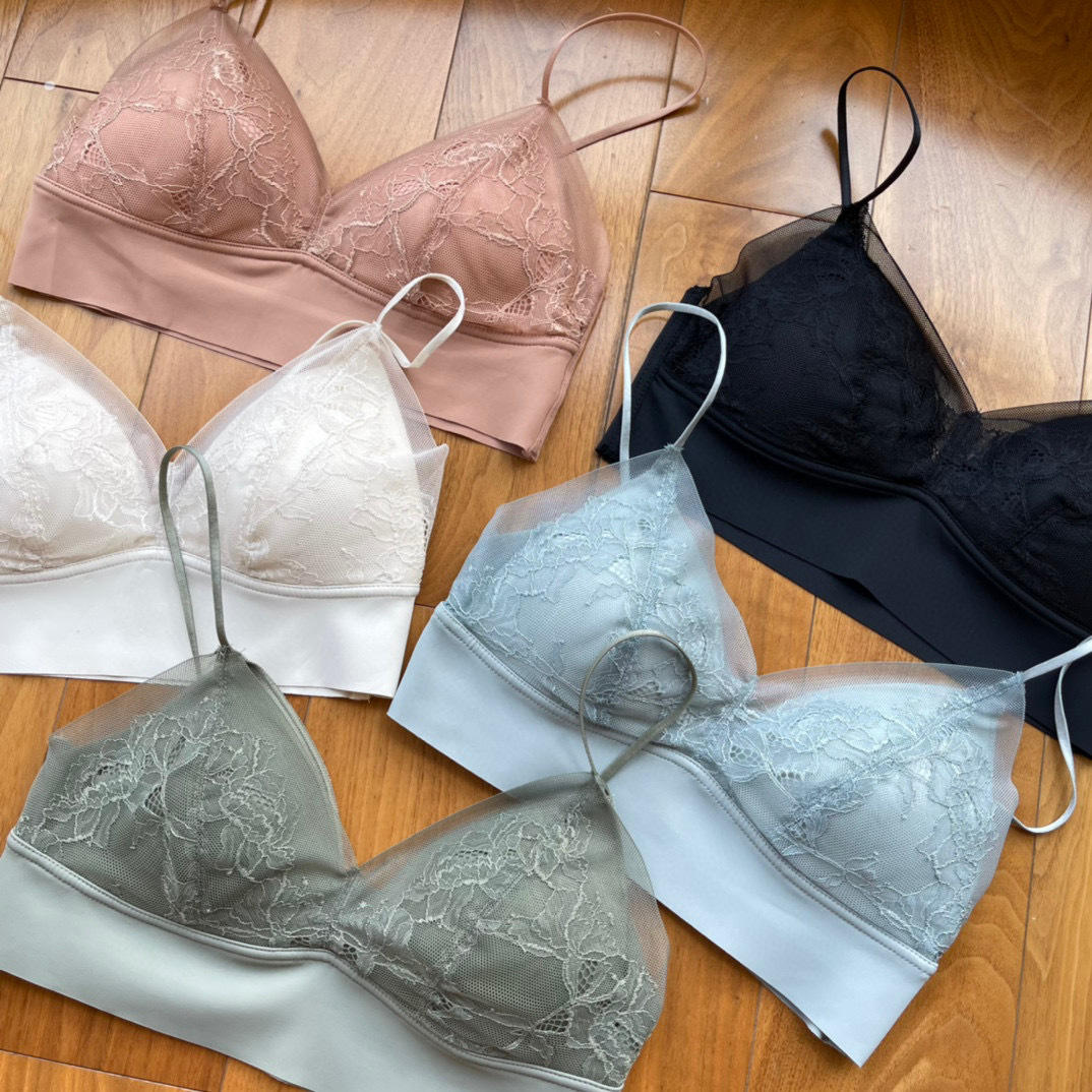 微商爆款日单精品蕾丝文胸内衣女少女裹胸美背乳胶女士内衣背心女