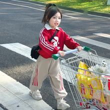 儿童套装女童秋装运动裤春秋童装2023新款卫裤两件套洋气韩版秋季