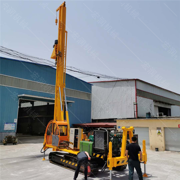 大功率螺旋打桩机 地基灌浆打桩机 油电两用桥梁地基引孔钻机