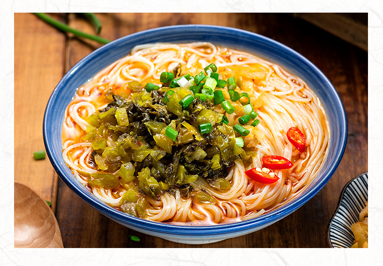 金牌干溜重庆小面特色小吃酸菜米线老坛酸菜绵阳方便泡食米线8盒