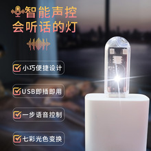 【空调伴侣 工厂批发】智能声控小夜USB小夜灯迷你便携led