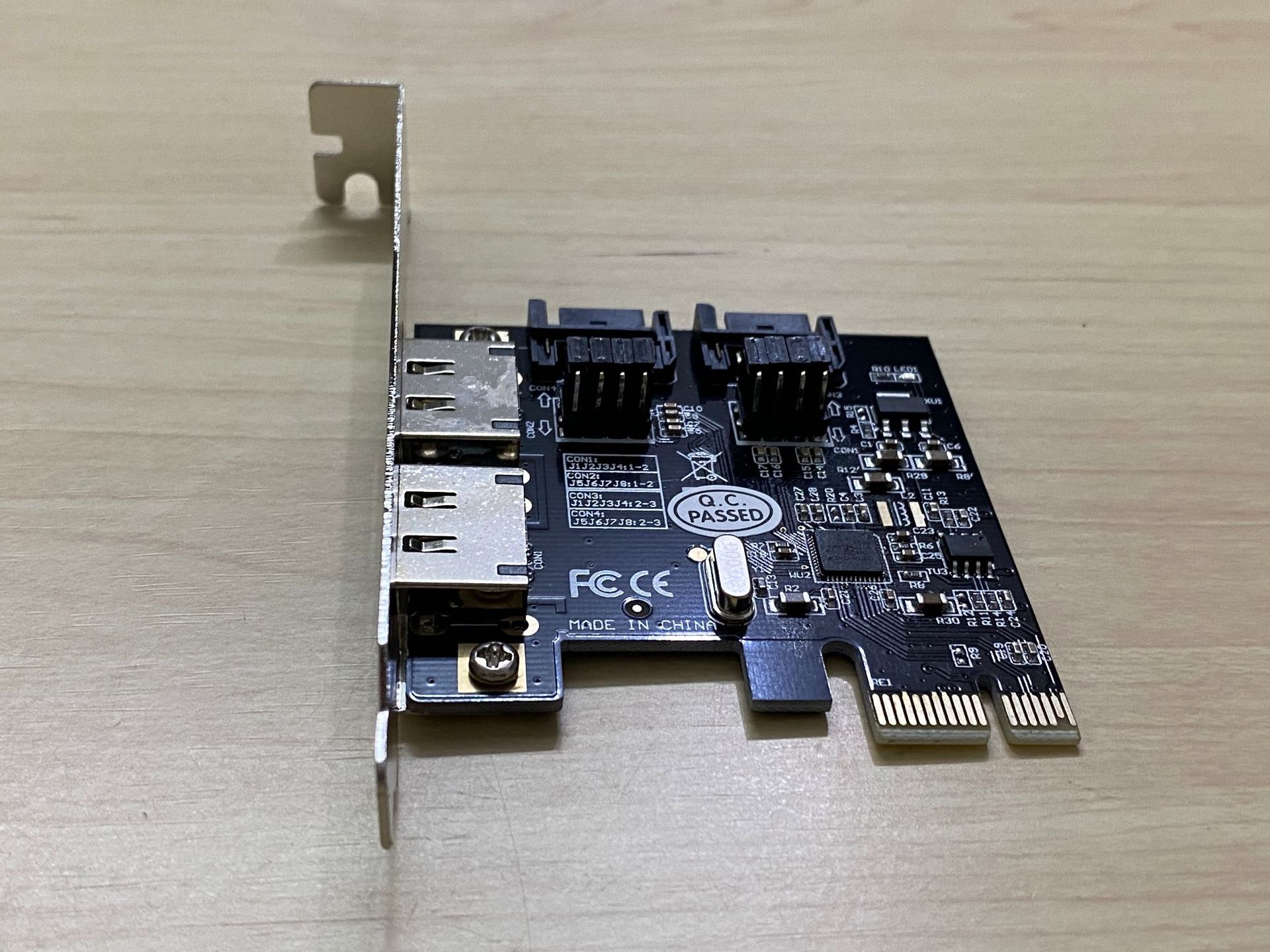 台式电脑pci-e转sata3.0扩展卡2口 6g黑群晖转接卡硬盘扩展口