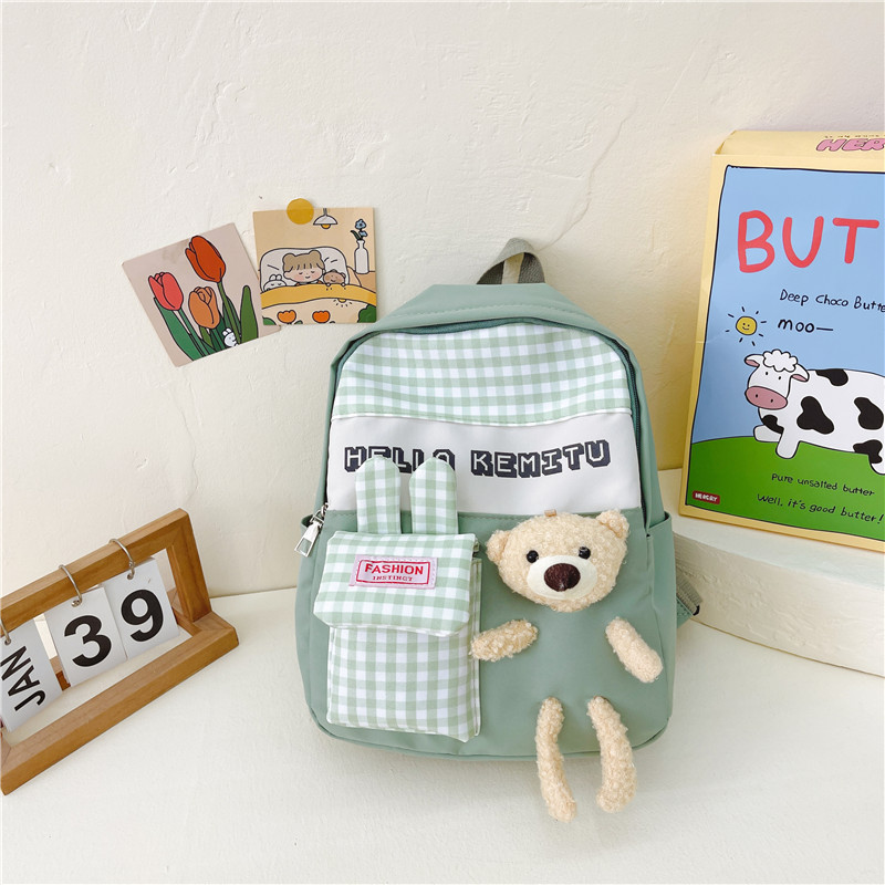 2023 New Cute Fashion Doll Children Backpack Boys and Girls Student Kindergarten Backpack Trendy Child Backpack