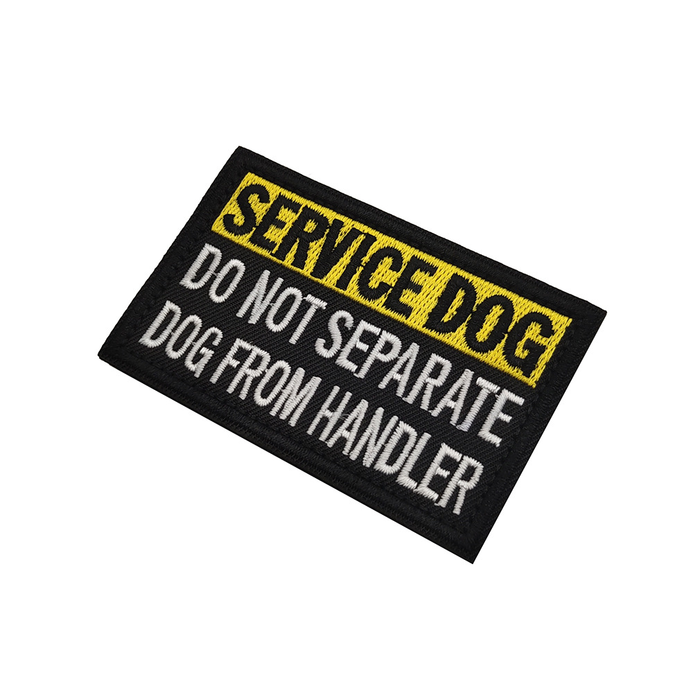 service dog 服务犬英文精美刺绣臂章魔术贴士气章狗狗战术背心贴