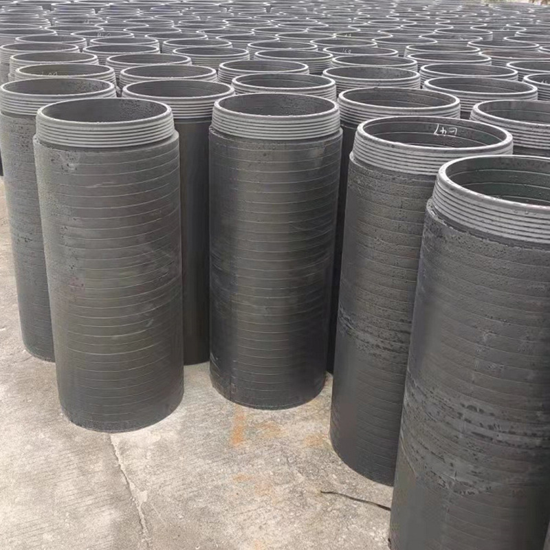 hdpe顶拉管自锁式接口 柔性密封聚乙烯缠绕实壁排水管 波纹管市政