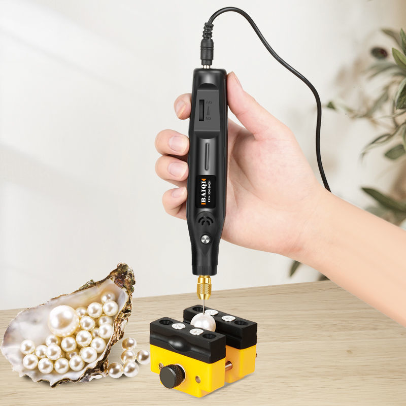 珍珠打孔机打孔器电动小型桃核打孔手串珠子打眼文玩扩孔机神器热