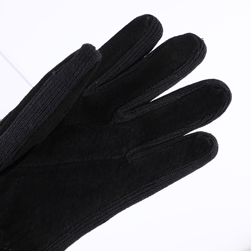 Cross-Border Men's Gloves Outdoor Cycling Gloves Wind-Proof and Cold-proof Winter Gloves Fleece Lined Cotton Gloves Wholesale