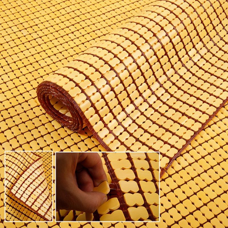 夏季凉席折叠麻将席单人学生宿舍凉席0.6米双竹席1.5米1.8床席子