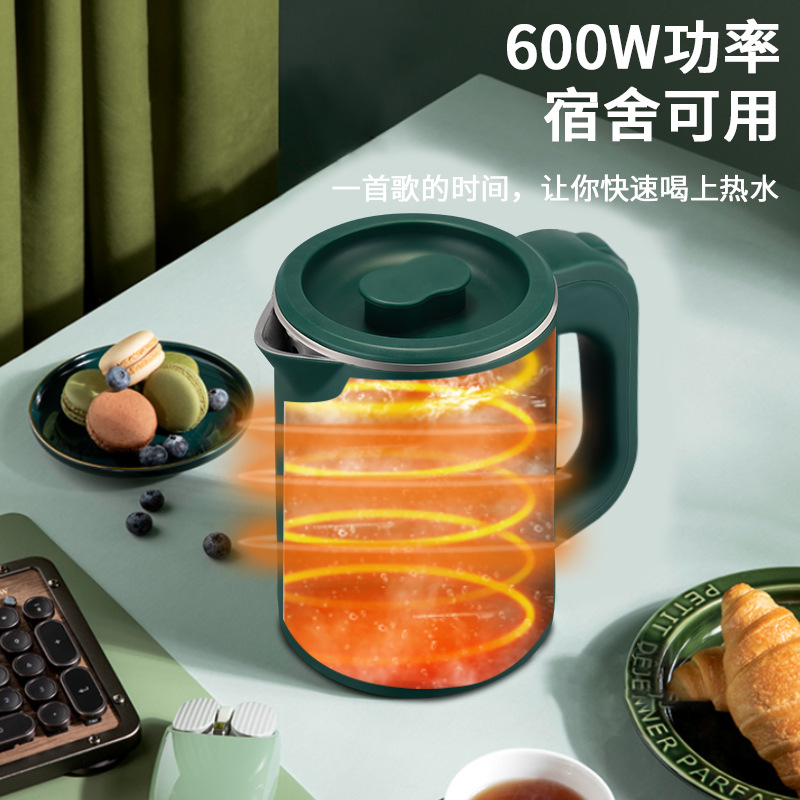 Mini Small Capacity Stainless Steel Household Hotel Electric Kettle 1L Dormitory Kettle Doudian One Piece Dropshipping